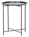 Sidebord sort stål Ø46,8 cm - Sunlife